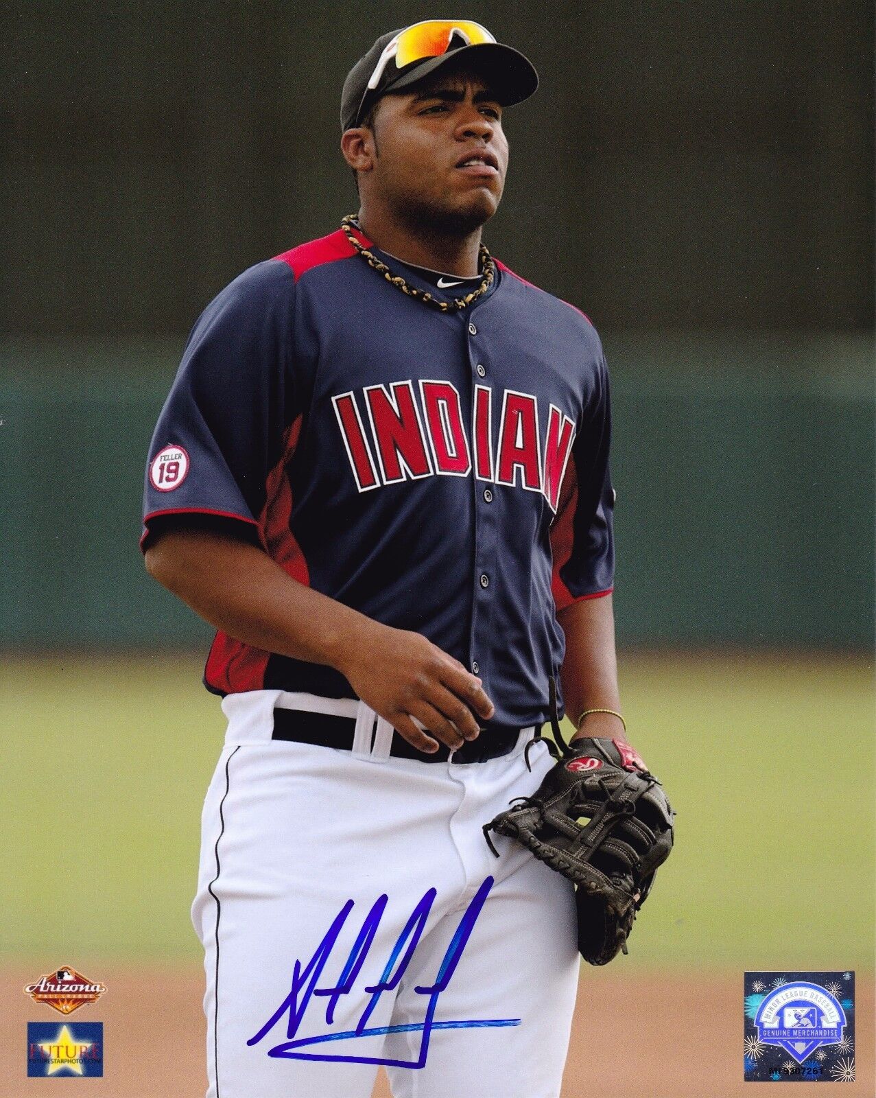 Jesus Aguilar autographed 8x10 Cleveland Indians#S874