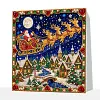 Xmas Santa Framed Special Shape Diamond Painting Kit 25x25cm