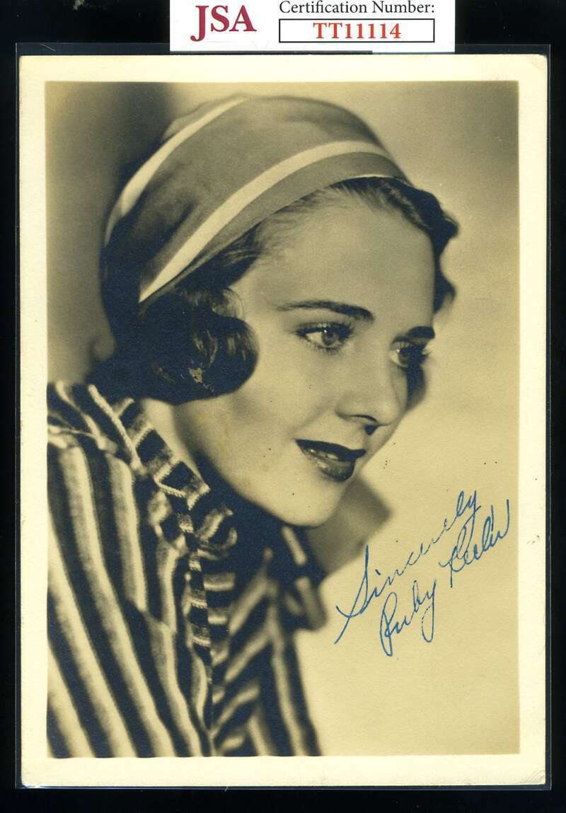 Ruby Keeler JSA Coa Signed 5x7 Photo Poster painting Autograph