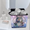 (US Only)Dream Catcher Wolf Special Shape Diamond Painting Container for Home Storage
