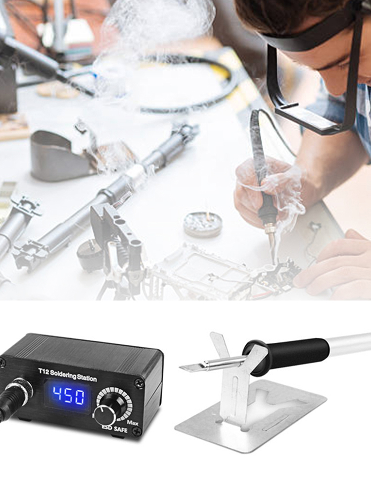 

T12 Soldering Station Quick Heating Electric Welding Iron Tips with Handle, 501 Original