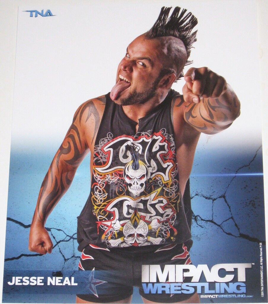 TNA JESSE NEAL P-25 IMPACT WRESTLING 8X10 PROMO Photo Poster painting