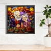 Diamond Painting-DIY Full Round Drill Stained Glass Elderly Couples(40*40 CM)