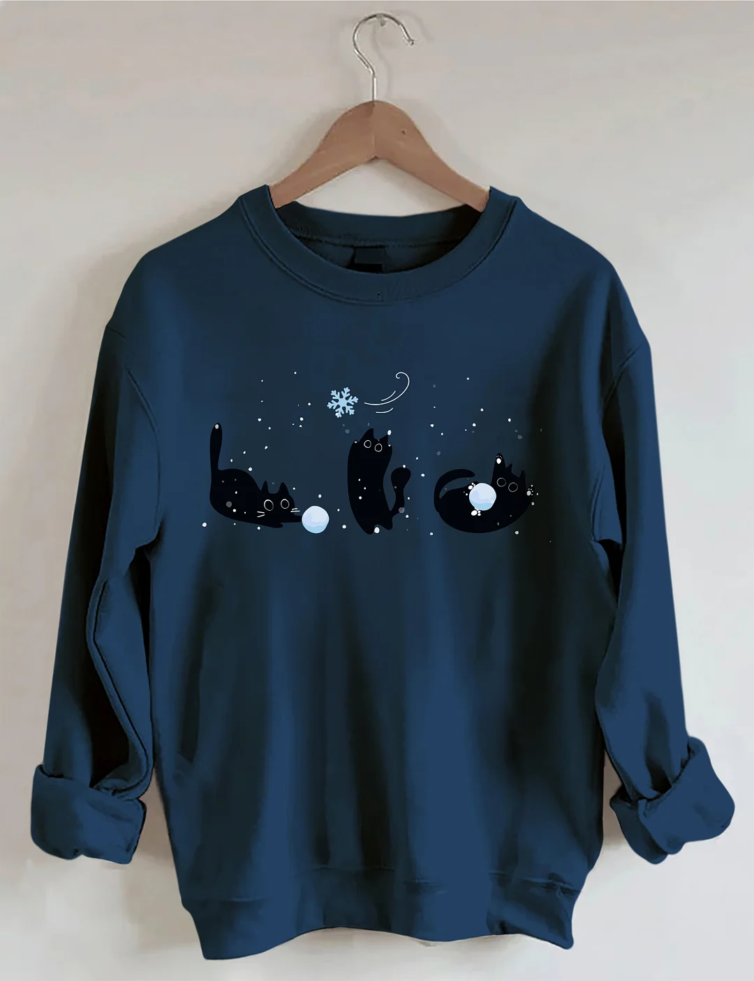 Black Cats Winter Sweatshirt