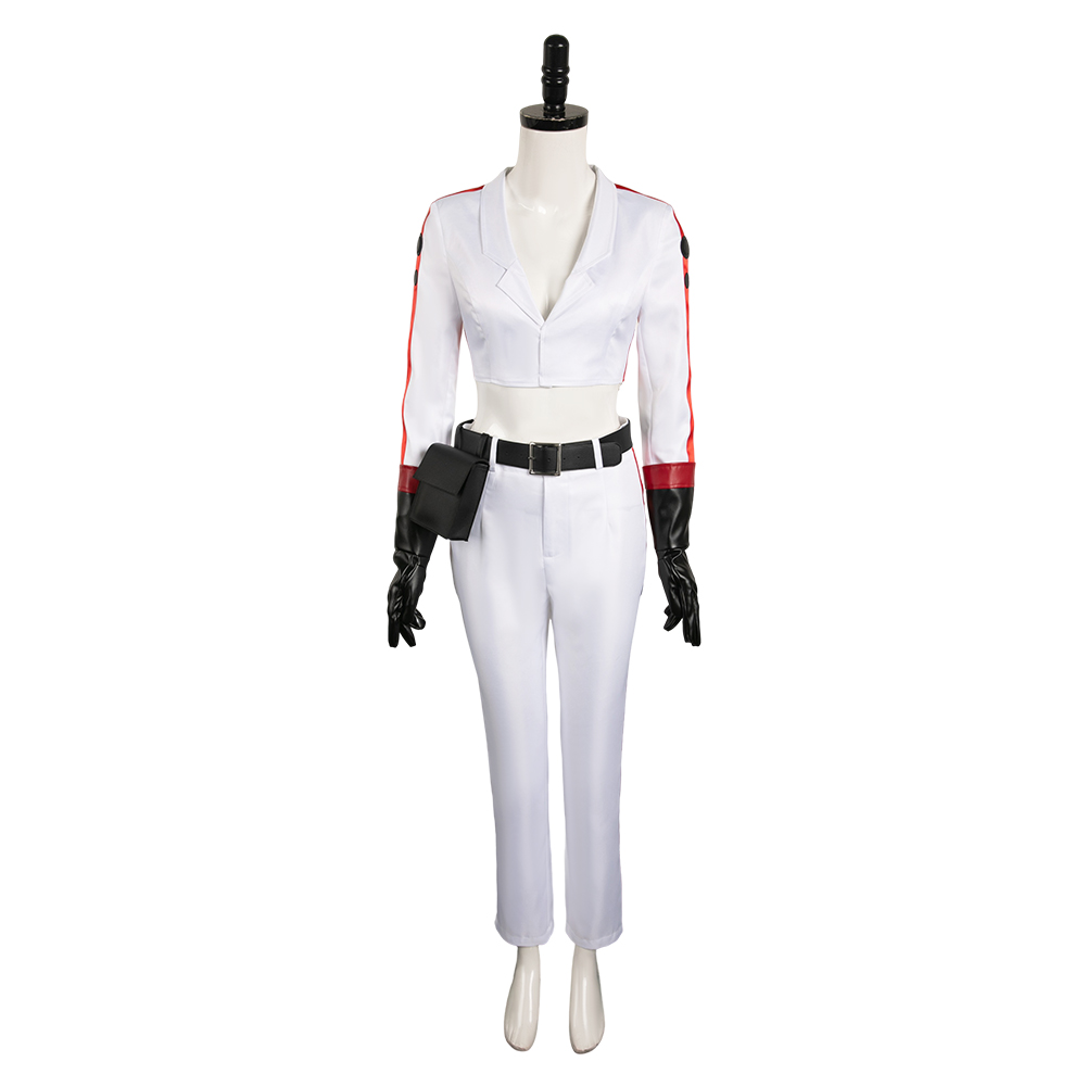 Fallout Nuka Cola Girl White Outfit Halloween Cosplay Costume