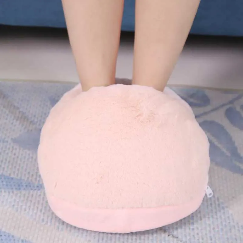 Electric-blanket-USB Foot Warmer Heating Pad Winter Office Heating Slippers Warm Cushion Electric Foot Warmer Shoes Winter Warming Blanket Mat-Electric-blanket