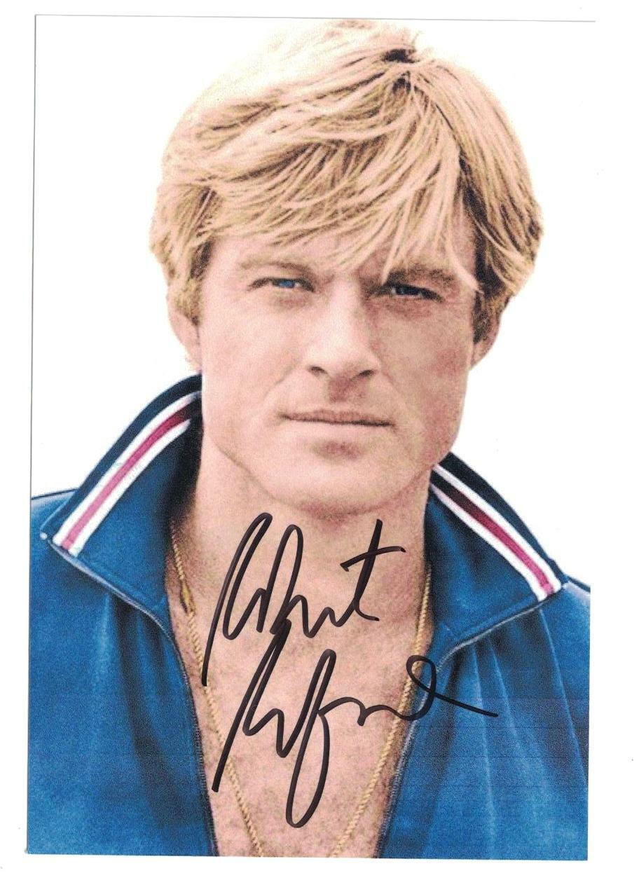 Robert Redford Signed Autographed 4 x 6 Photo Poster painting Actor A