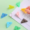 20PCS Candy Color Triangle Book Notebook Exam Paper Corner Clips Student Stationery