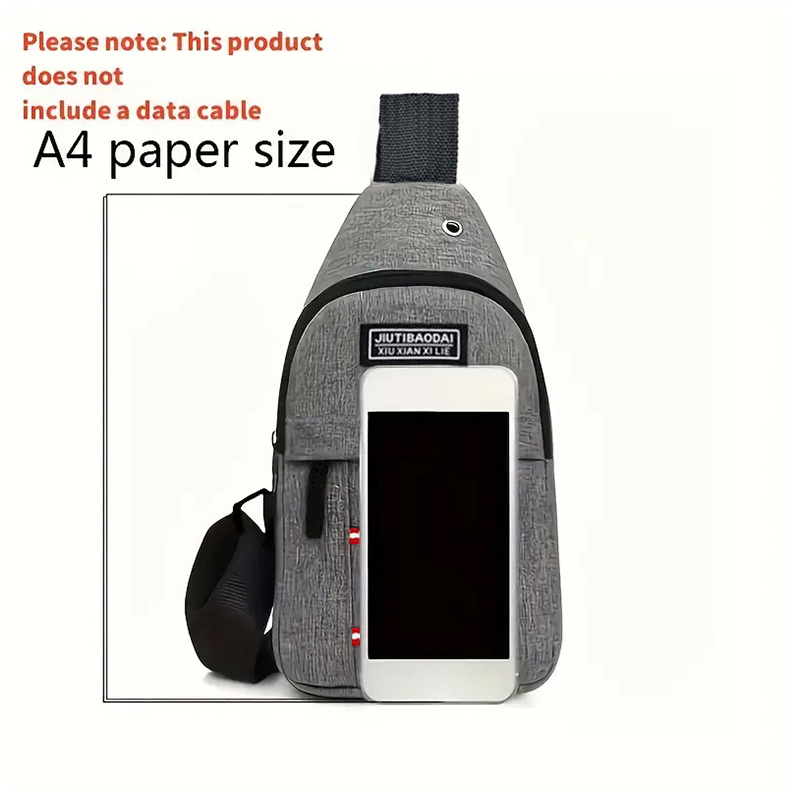 Likron Watches Likron Unisex Oxford Fabric Crossbody Sling Bag - Adjustable Chest Pack for Travel Daily Use