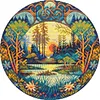 Lake-18CT Stamped Cross Stitch 25*25cm/9.84*9.84in tapestrymarket