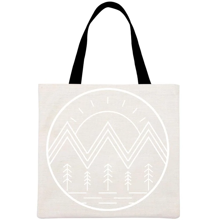 Sunny Mountain Printed Linen Bag-Annaletters