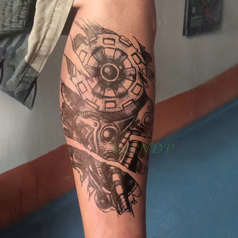 Waterproof Temporary Tattoo Sticker Triangle Line band Fake Tatto Personality Flash Tatoo Waist Arm Foot Tato for Girl Women Men