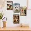 4pcs - Cowboy - Vintage Metal Signs(12*16Inch) - Cowboy