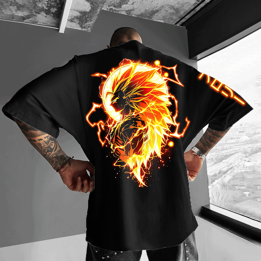 Unisex Anime Casual Print Oversized T-shirt / DarkAcademias /Darkacademias