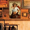 Cowgirl Pin Up Girl - Vintage Metal Signs - 20*30cm/30*40cm - Western