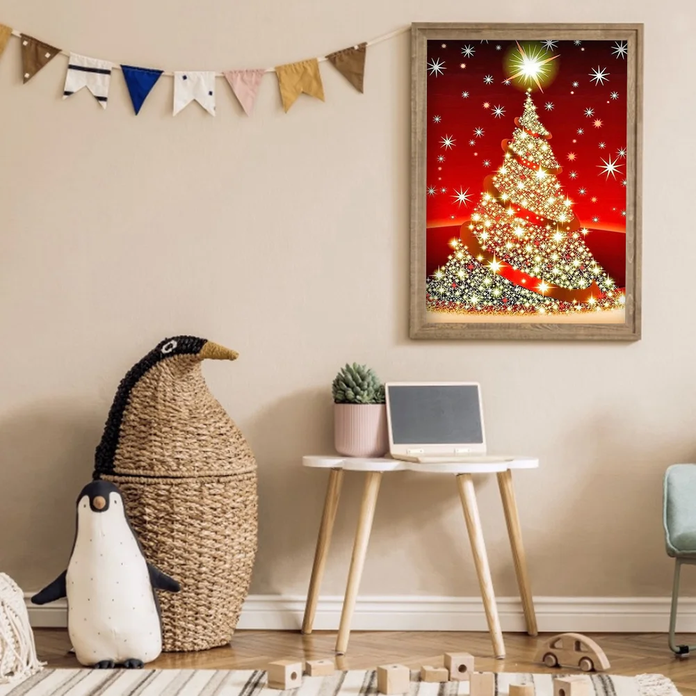 Diamond Painting - Full Round Drill - Christmas Tree(30*40cm)
