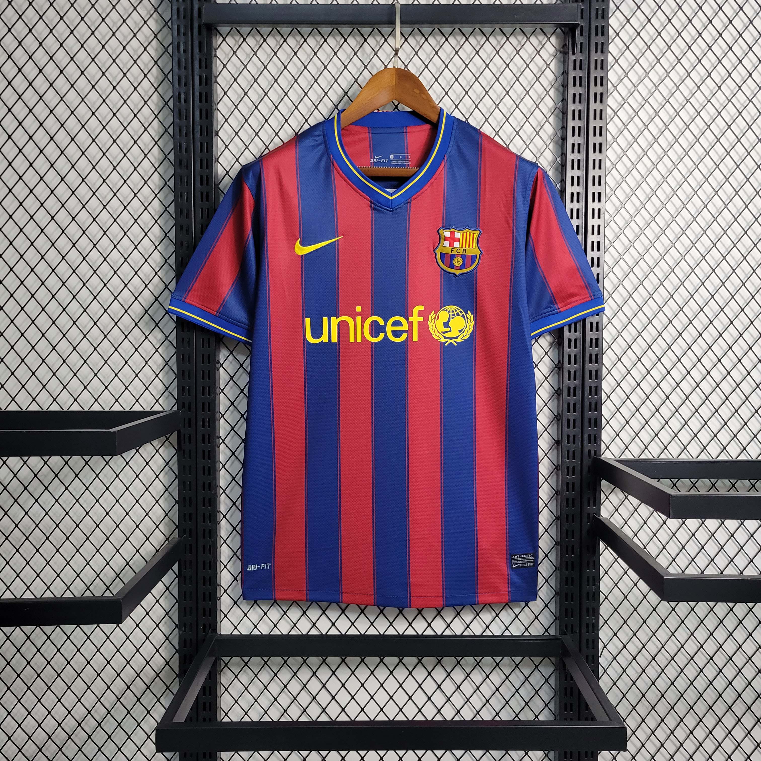 2009-2010 Retro Barcelona Home Football Shirt 1:1 Thai Quality- Maxi Kit