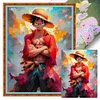 Pirate King Luffy-11CT Stamped Cross Stitch 30*40cm/11.81*15.75in