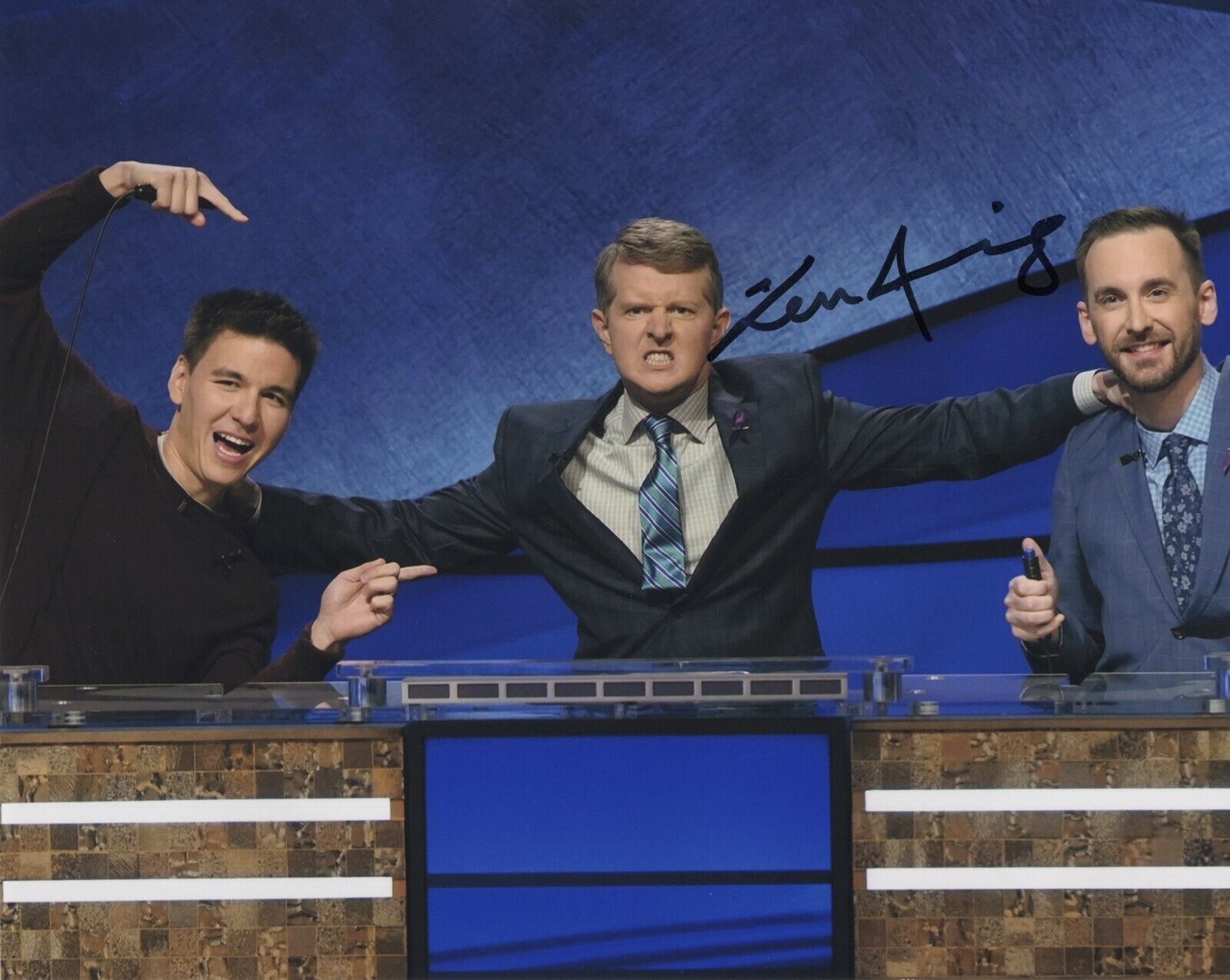 KEN JENNINGS SIGNED AUTOGRAPH 8X10 Photo Poster painting JEOPARDY CHAMPION #2