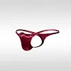 Men's Breathable Satin Big Pouch T-Back Thong Sexy Low Rise Underwear