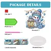 (US Local)Snowman Print DIY Desktop Diamond Art Kits for Home Office Desktop Decor