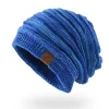 Leather Label Knitted Hat Warm Hat For Men And Women by Inlyline