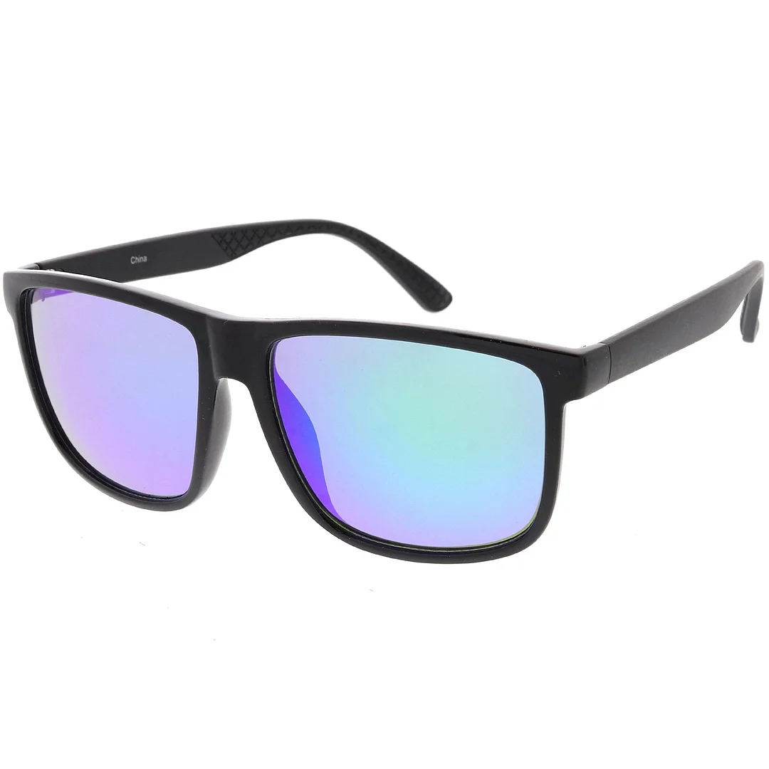 Oversize Horn Rimmed glasses Matte Arms Square Lens 58mm