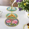 DIY Diamond Painting 3-Tier Mandala Cupcake Dessert Stand Serving Tray Decor Kit