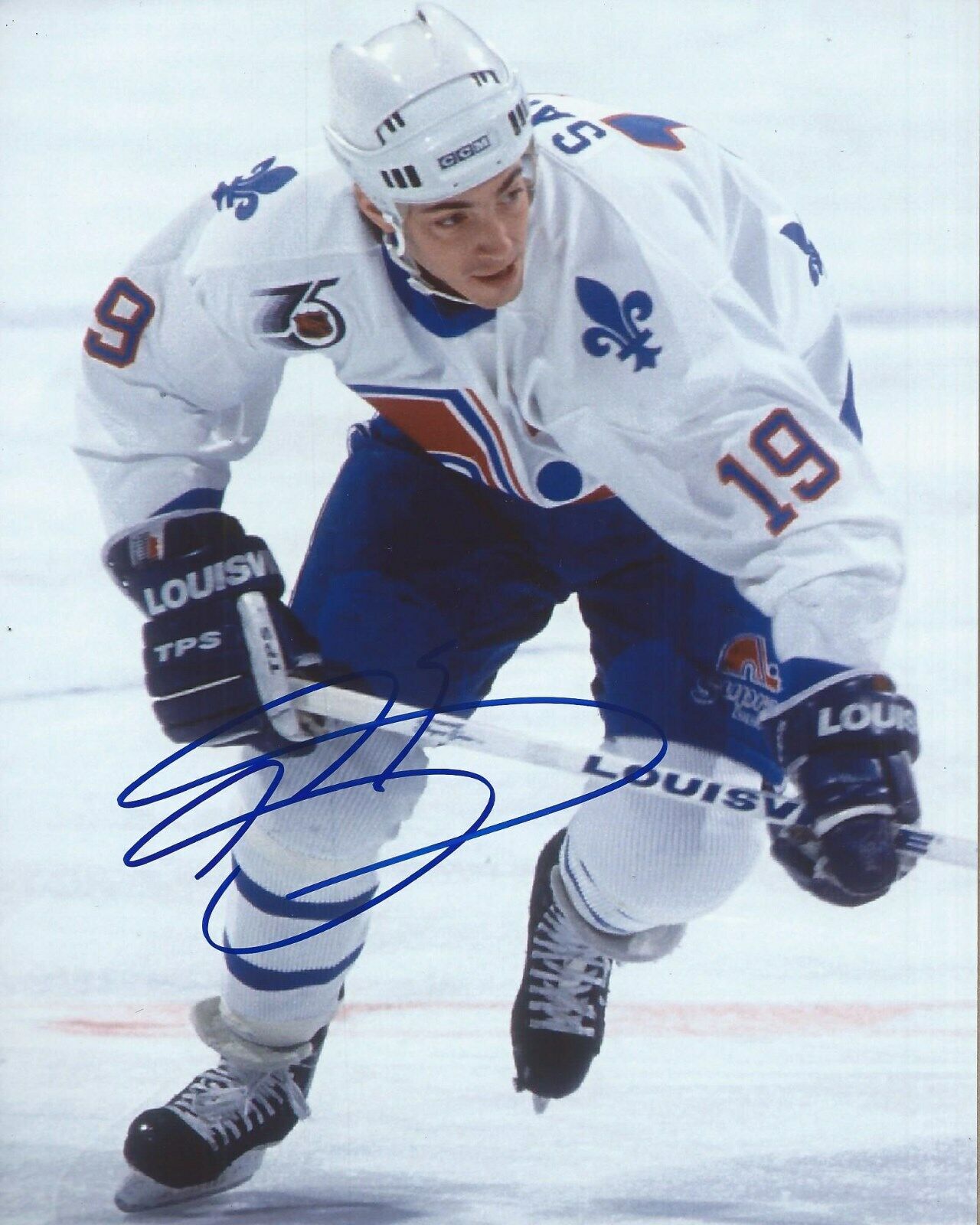 Joe Sakic Signed 8x10 Photo Poster painting Quebec Nordiques Autographed COA D