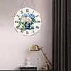 2D DIY Acrylic Vase Diamond Painting Clock Pendant w/ Clock Function Wall Decor