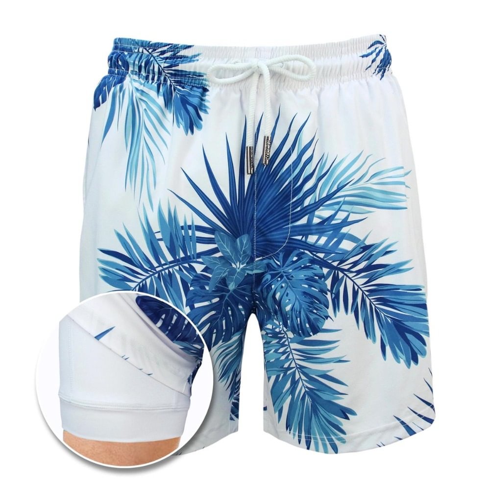 Coconut Tree – Compression Liner Hybrid Shorts
