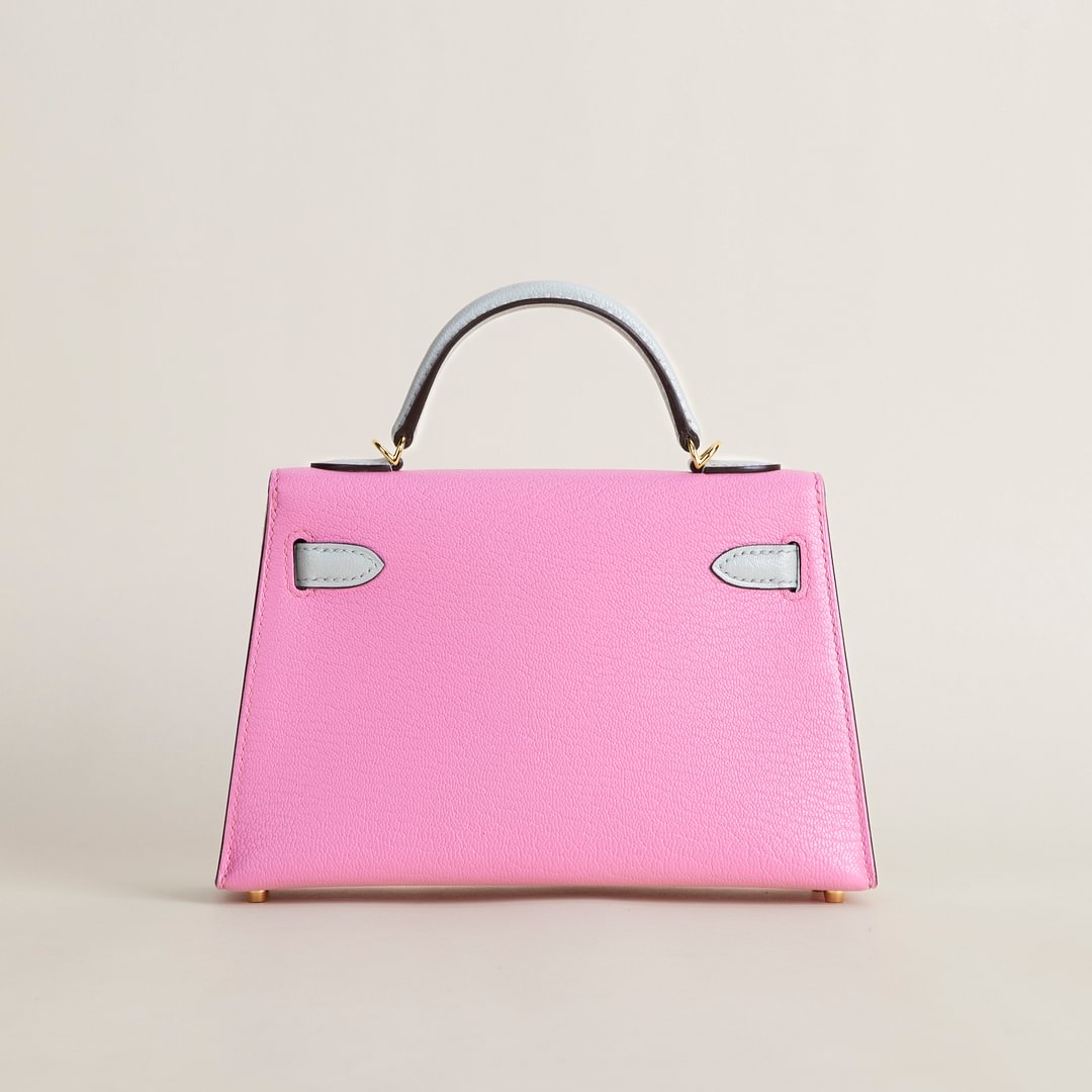 Mini Kelly II Chevre &nbsp;5P Pink&nbsp;/8L Beton GHW