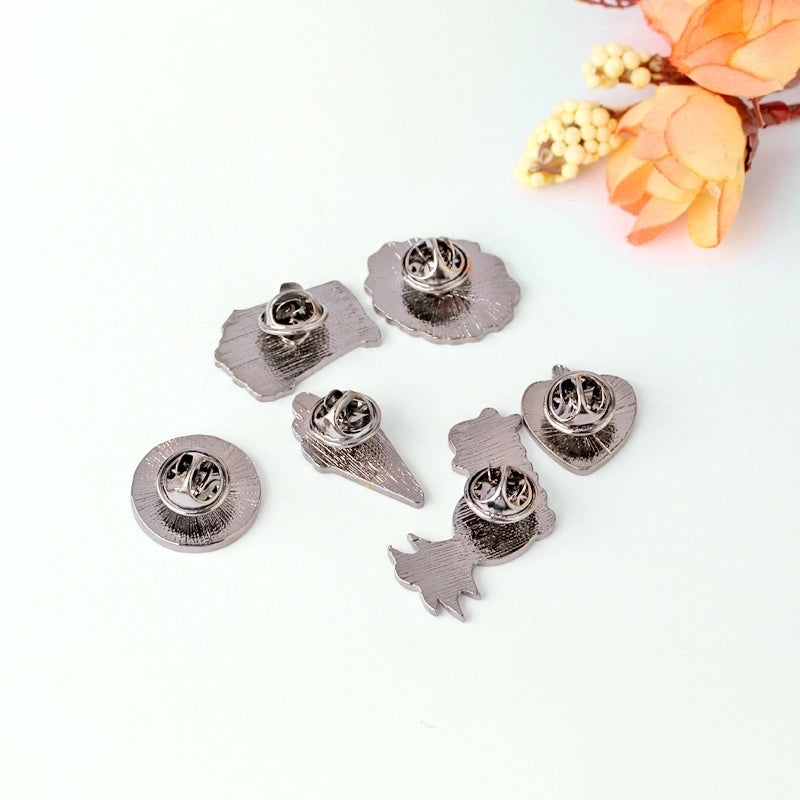 Cartoon Style Pin Eye Alloy Plating Unisex Brooches