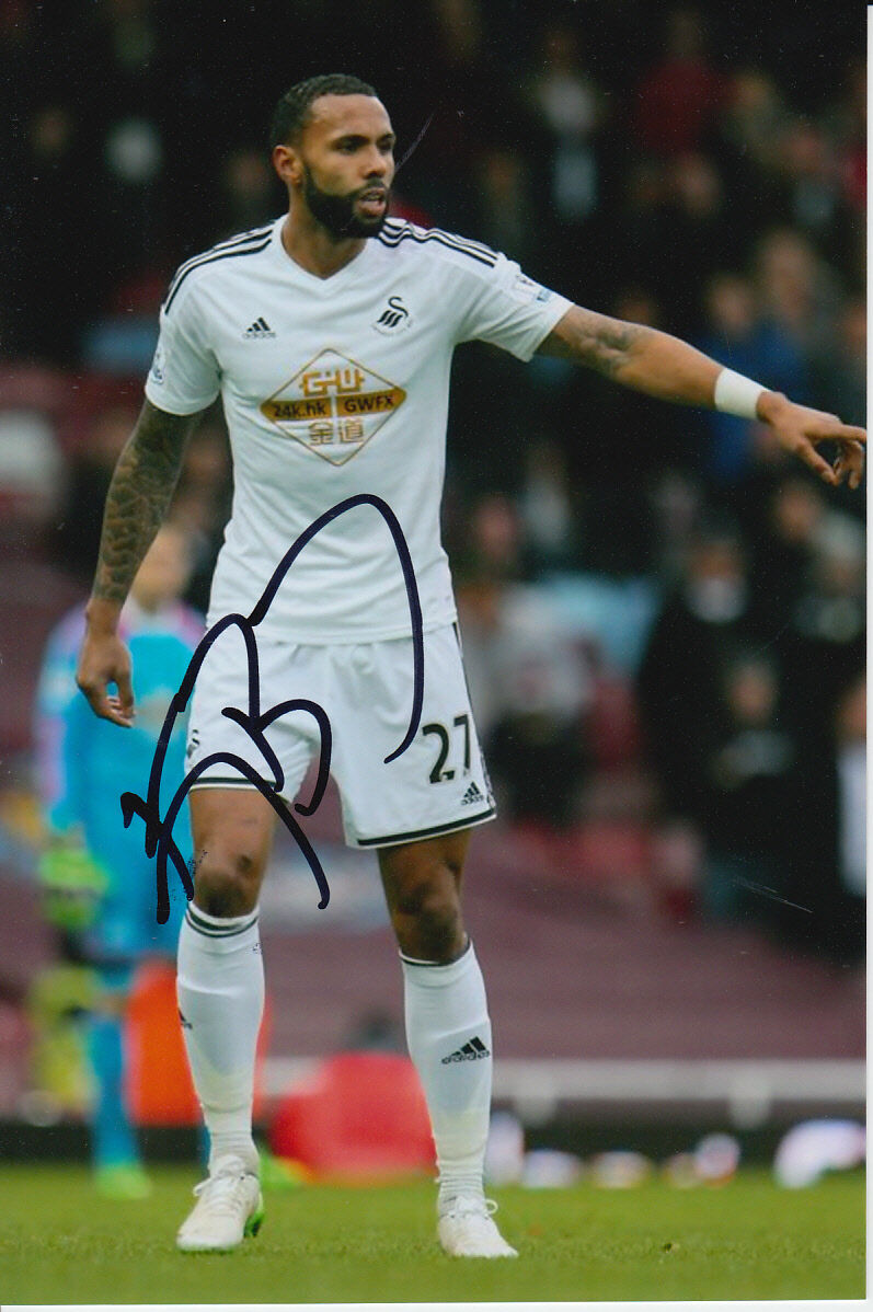 SWANSEA CITY HAND SIGNED KYLE BARTLEY 6X4 Photo Poster painting.