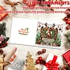 (US Only)6PCS DIY Diamond Art Christmas Greeting Cards Xmas Design Diamond Art Cards