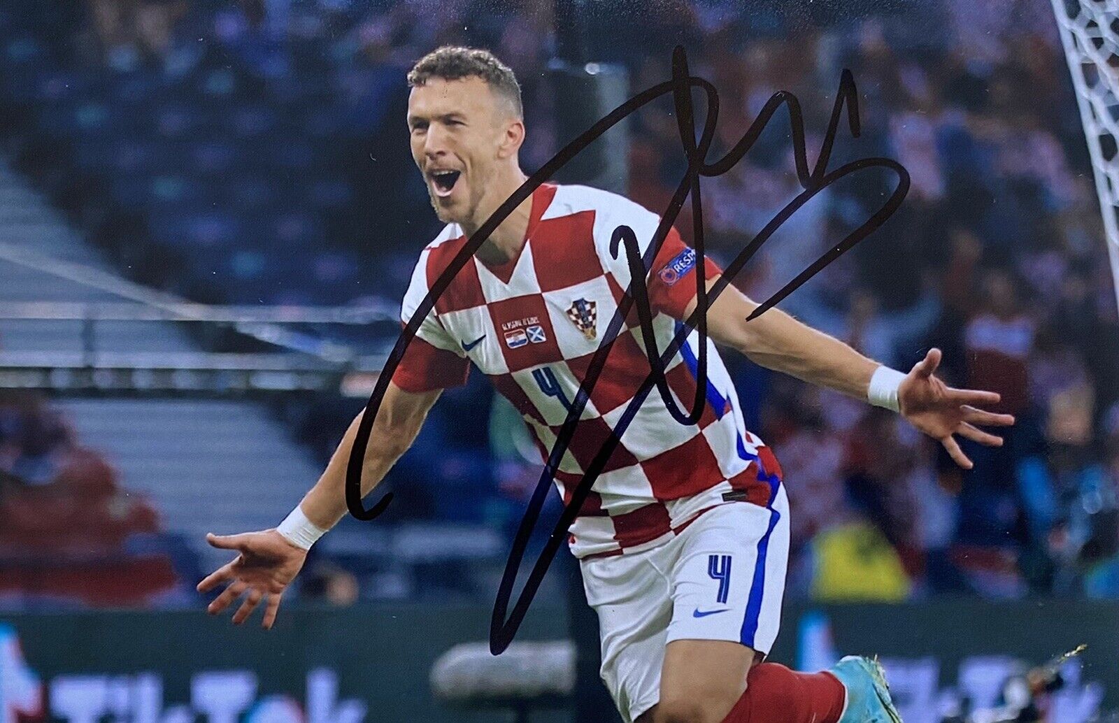 Ivan Perisic Genuine Hand Signed Croatia 6X4 Photo Poster painting 2