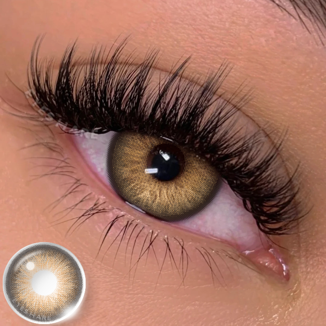 Colored Contact Lenses EYESHARE NORWAY BROWN 14.5MM 1 Pair | 1 Year