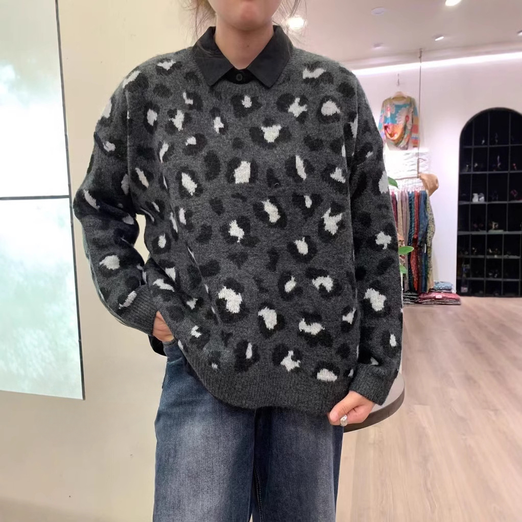 Chicfifth Sweater Women Winter Long Sleeve High Quality Autumn Vintage Top Knitted Cardigan