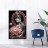 Lotus Guanyin buddhistischer runder Bohrer Diamantmalerei 40*60cm