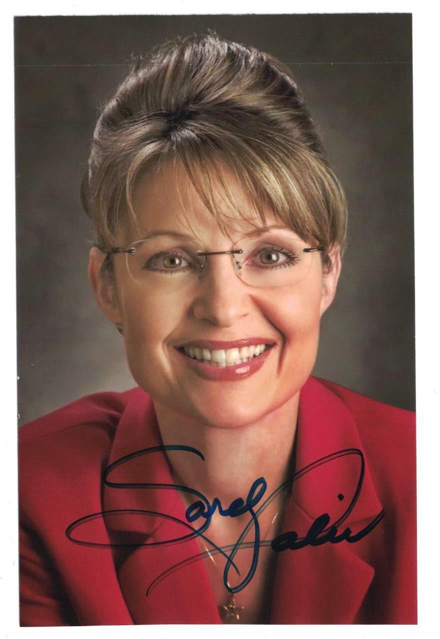 Sarah Palin Signed Autographed 4 x 6 Photo Poster painting Vice President Candidate