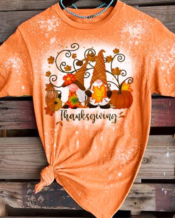 Thanksgiving T-Shirt Tee - Orange