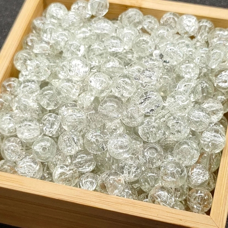 50 Pieces High Quality 8/10mm Protein Jade Broken Water Dyed Glass Bead DIY Handmade Glass Paint Beads Round Beads String Beads Materials