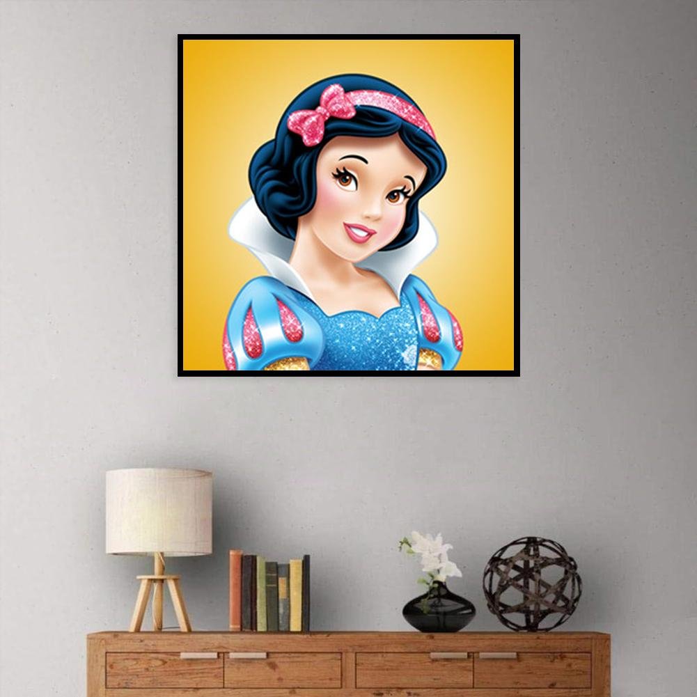 Snow White Full Round Diamond Painting(30*30cm)