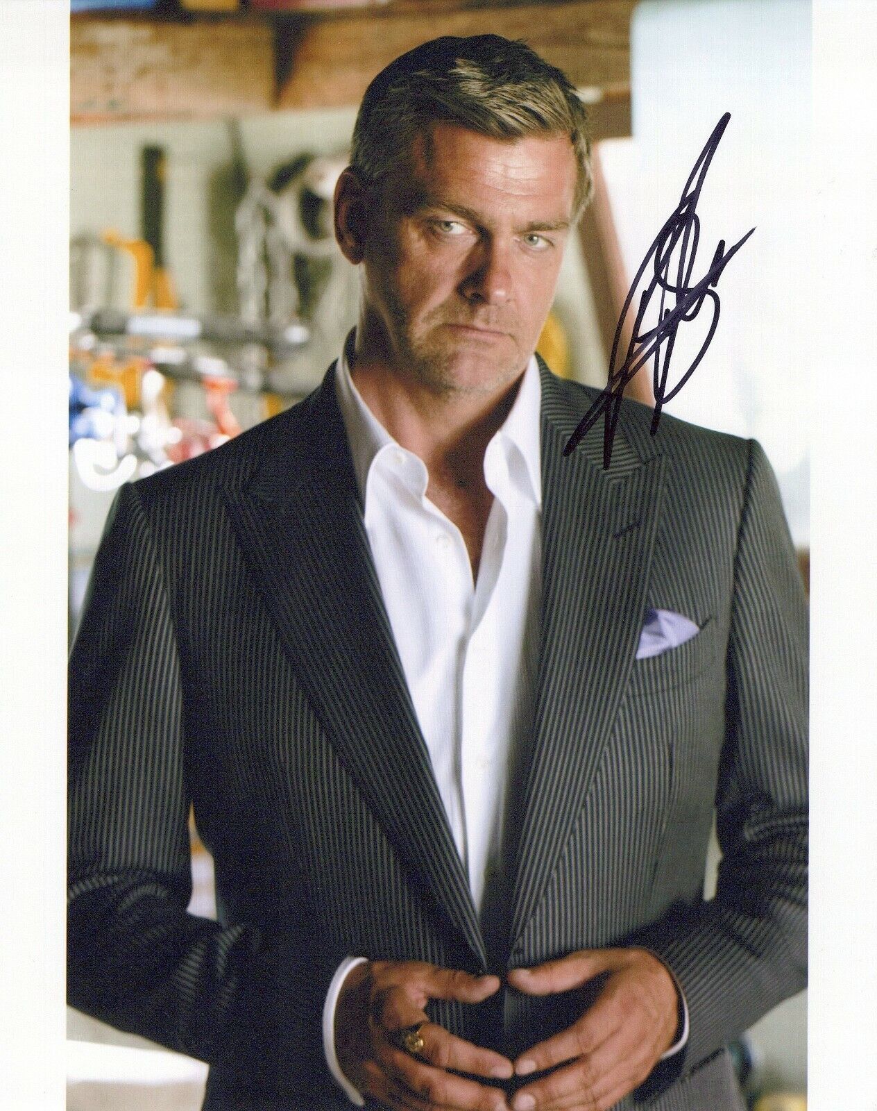 Ray Stevenson head shot autographed Photo Poster painting signed 8x10 #6