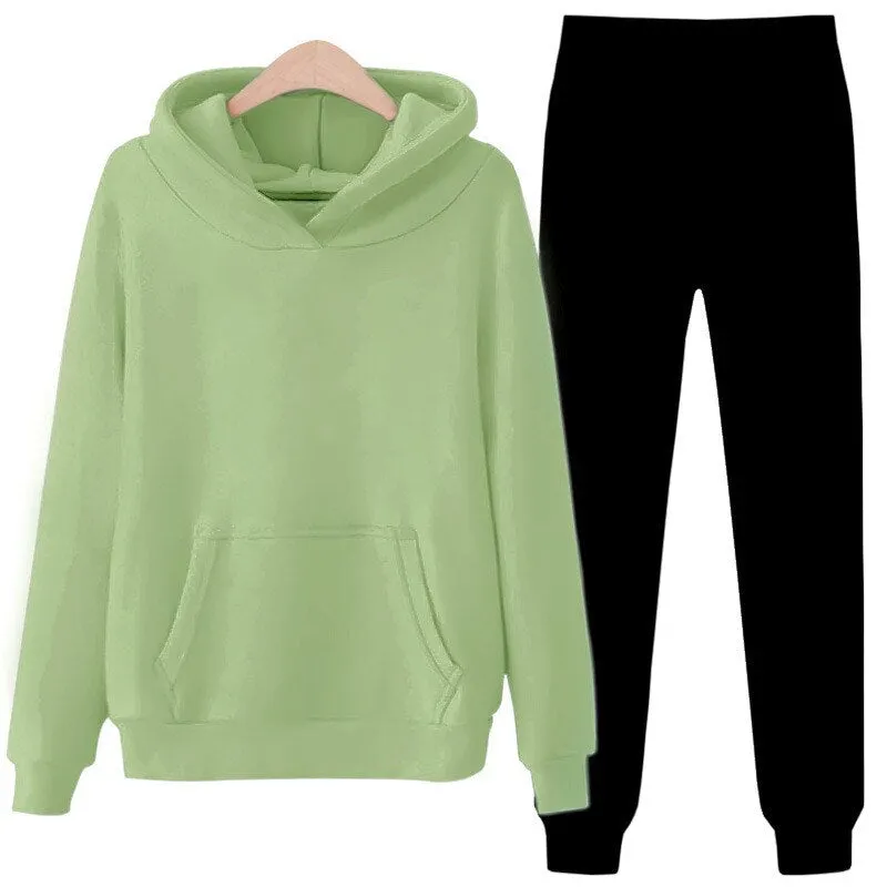 Yvlvol new Tracksuit women Sets Hoodies+Pants Two Piece Sets print Hooded Sweatshirt Outfit Sportswear Female Suit Clothing