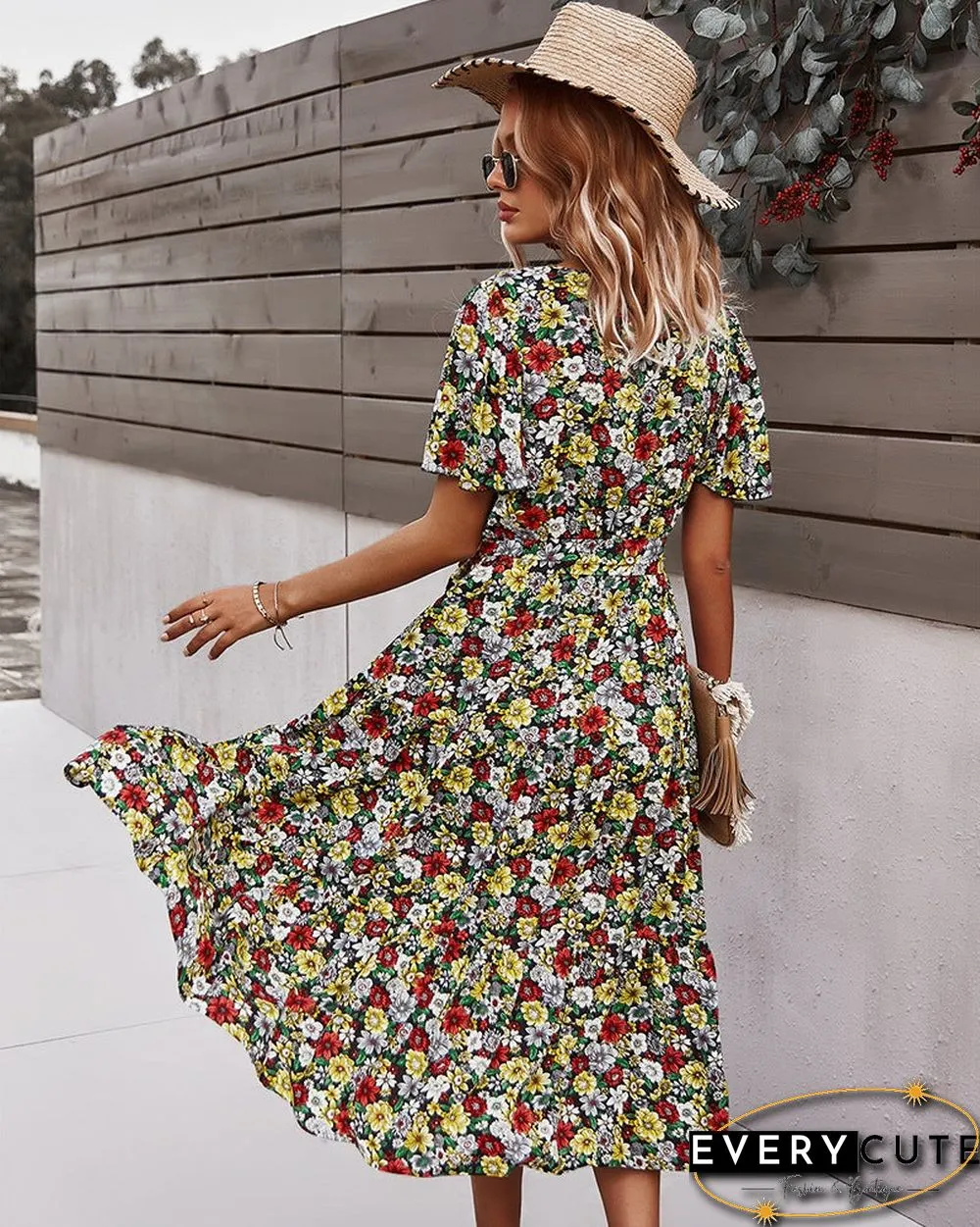 Design Women's Waist Down Dress Print Sexy Skirt