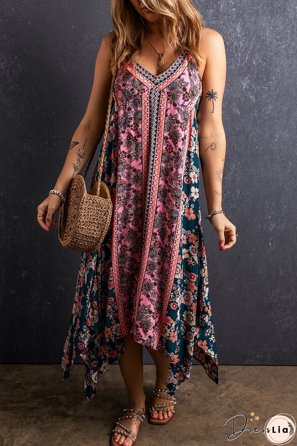 Bohemian Floral Long Sundress