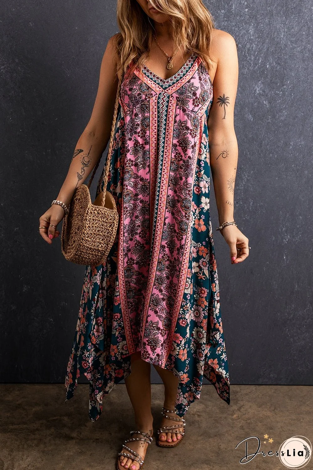 Bohemian Floral Long Sundress