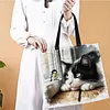 Cats And Birds-11CT DIY Stamped Cross Stitch Shopping Bag 40*40cm