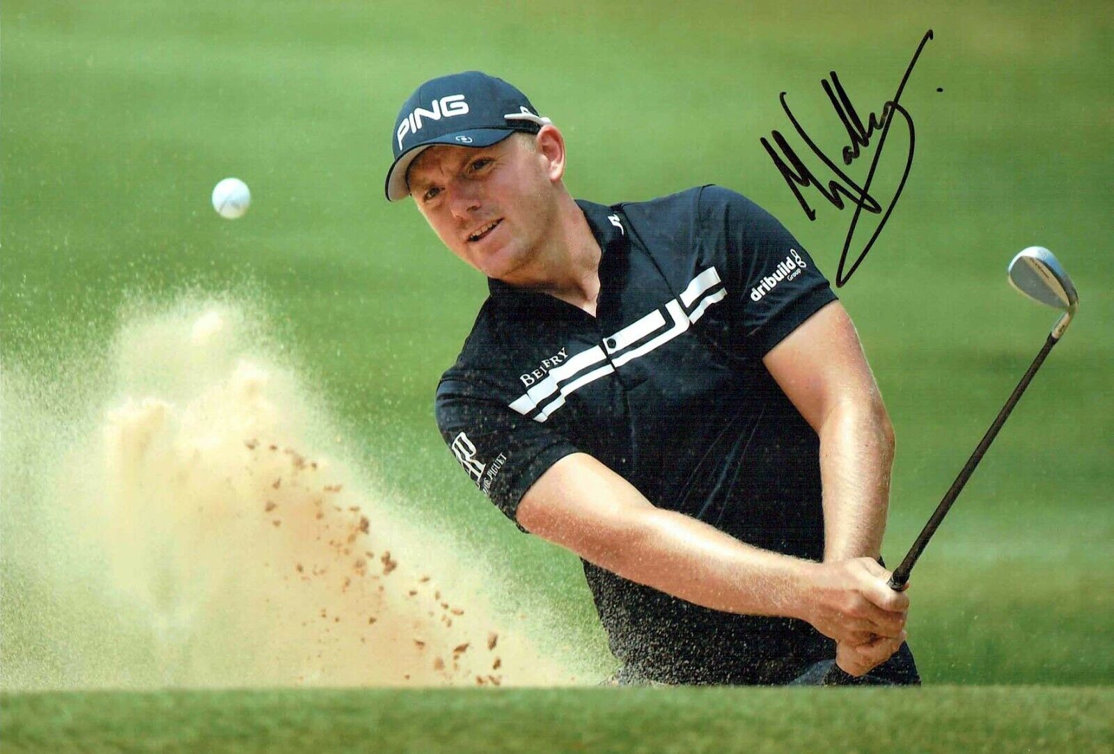 Matt WALLACE 12x8 Signed Autograph Photo Poster painting 2 European Tour Golf Winner AFTAL COA